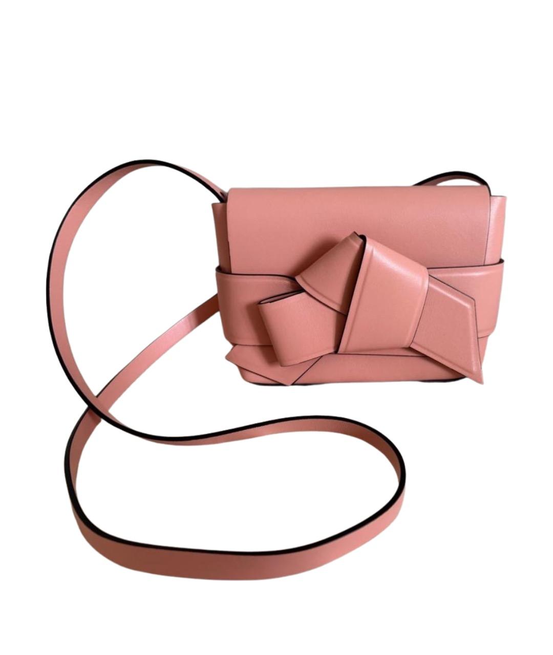 ACNE STUDIOS Коралловая кожаная сумка через плечо, фото 1