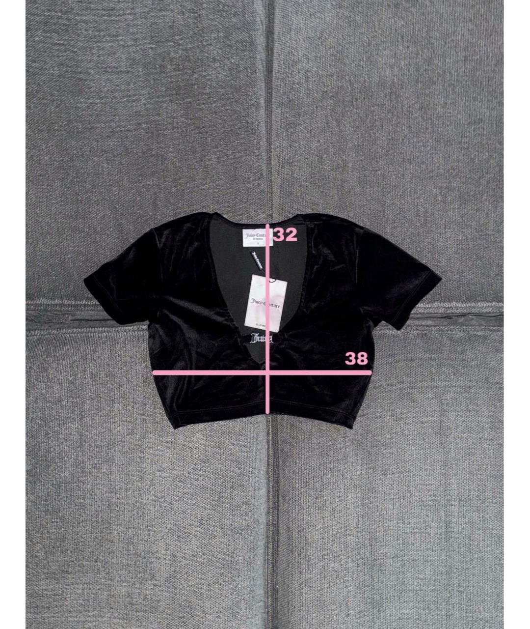 JUICY COUTURE Черный велюровый костюм с брюками, фото 7