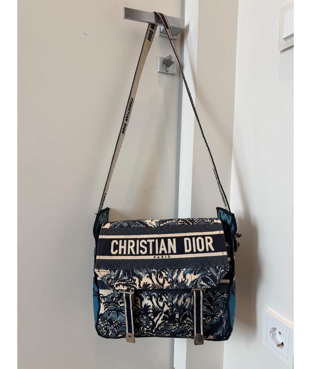 CHRISTIAN DIOR Темно-синяя дорожная/спортивная сумка, фото 7