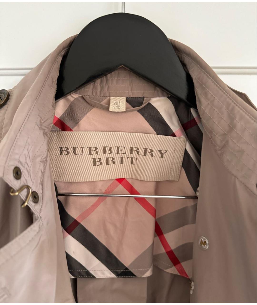 BURBERRY Бежевый тренч/плащ, фото 5
