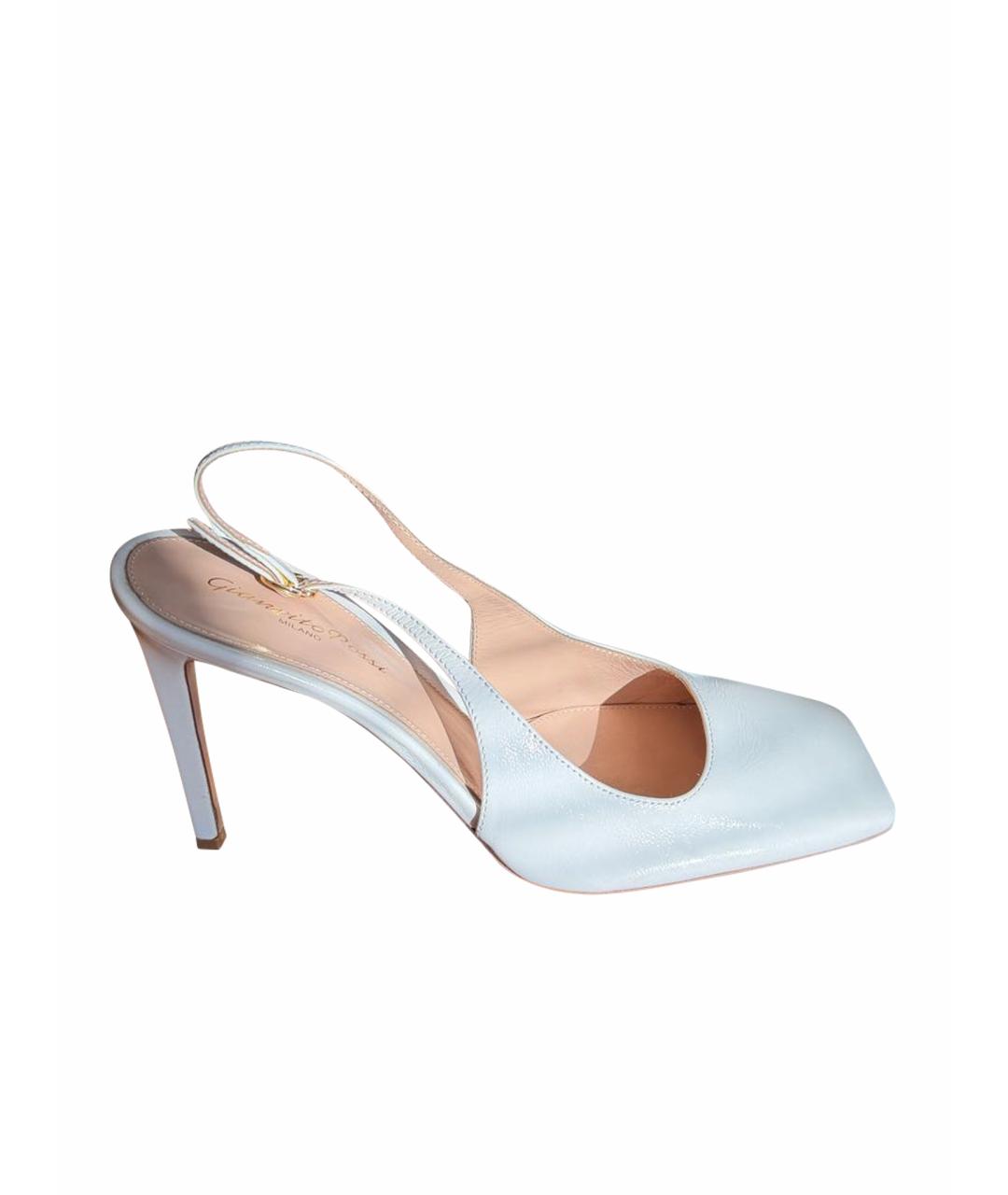 GIANVITO ROSSI Белые кожаные туфли, фото 1