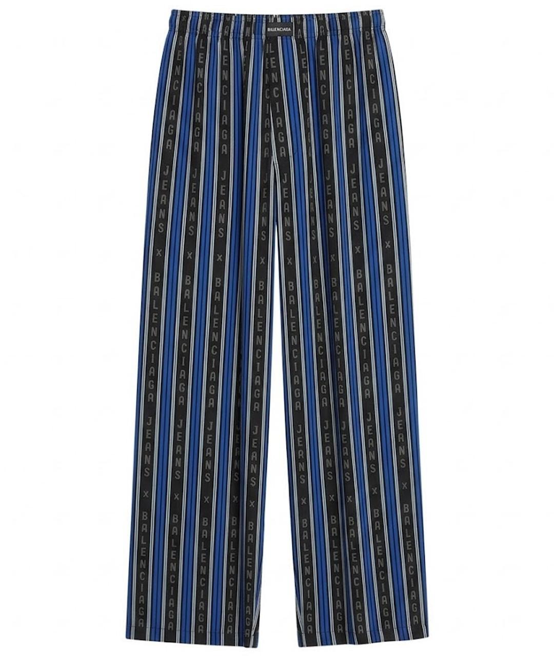 BALENCIAGA Синие брюки широкие, фото 1