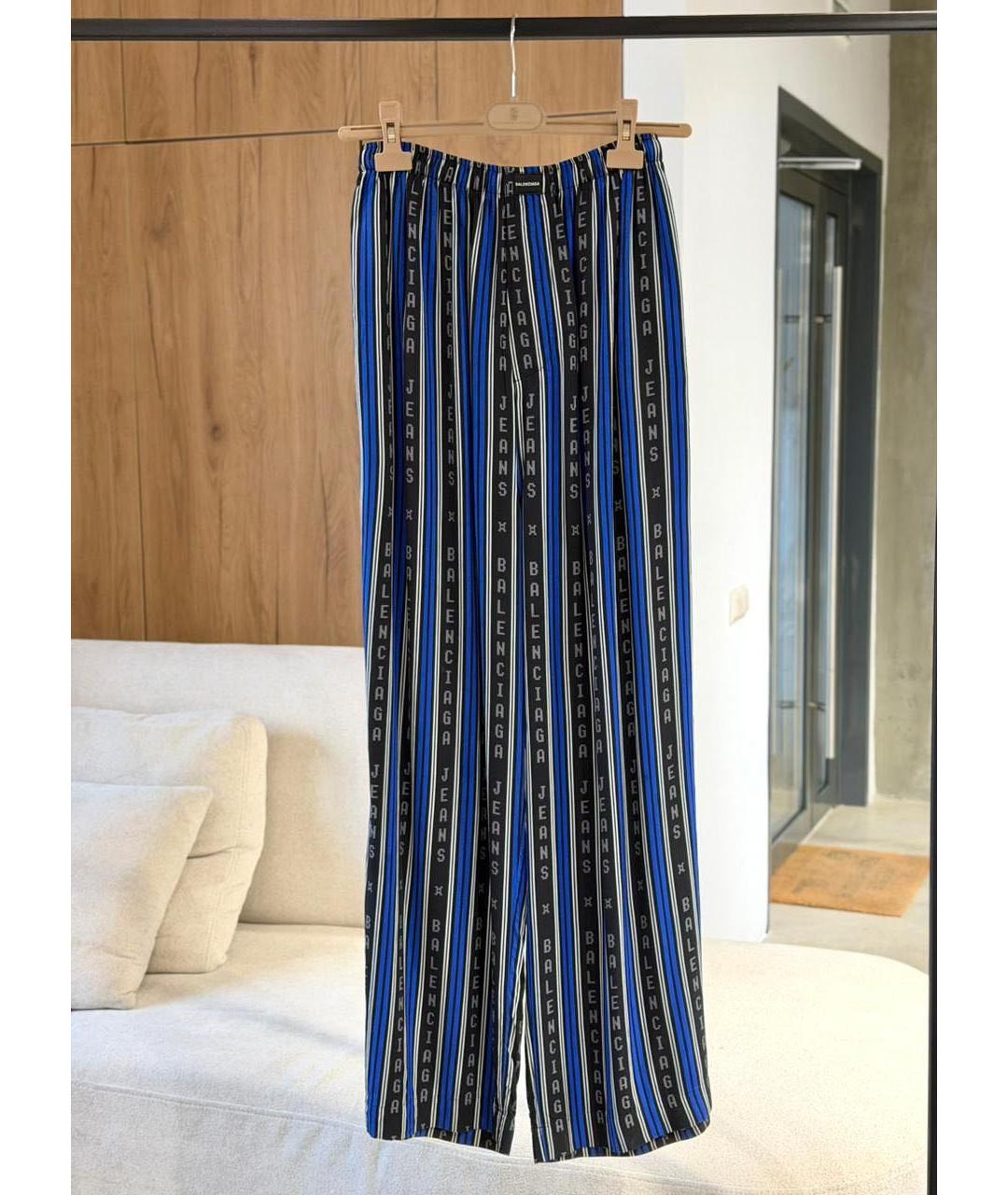 BALENCIAGA Синие брюки широкие, фото 3