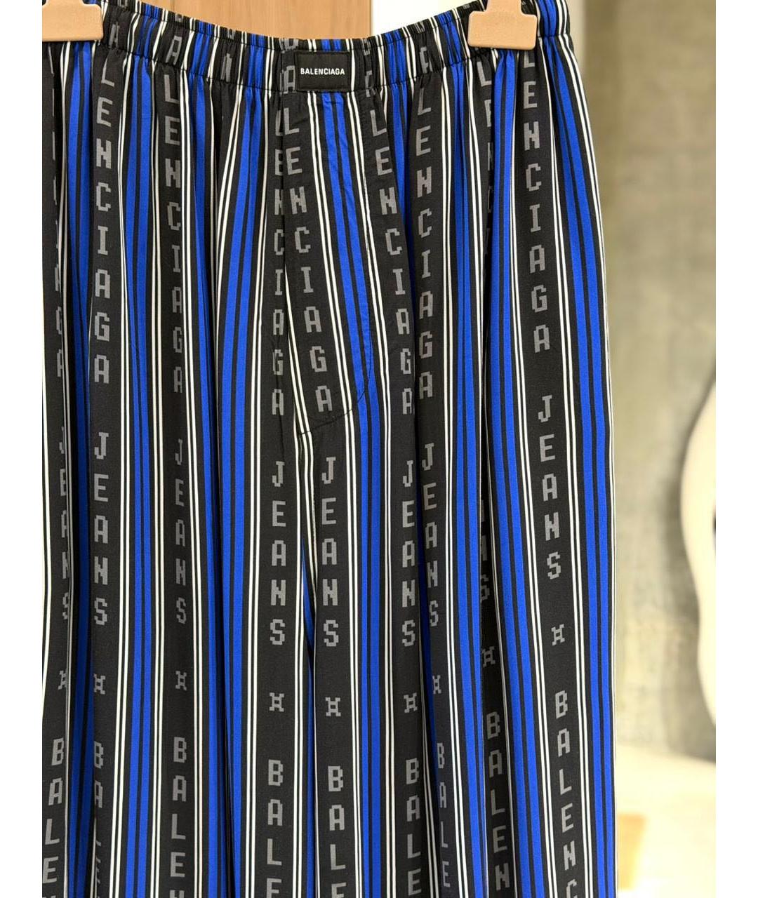 BALENCIAGA Синие брюки широкие, фото 2