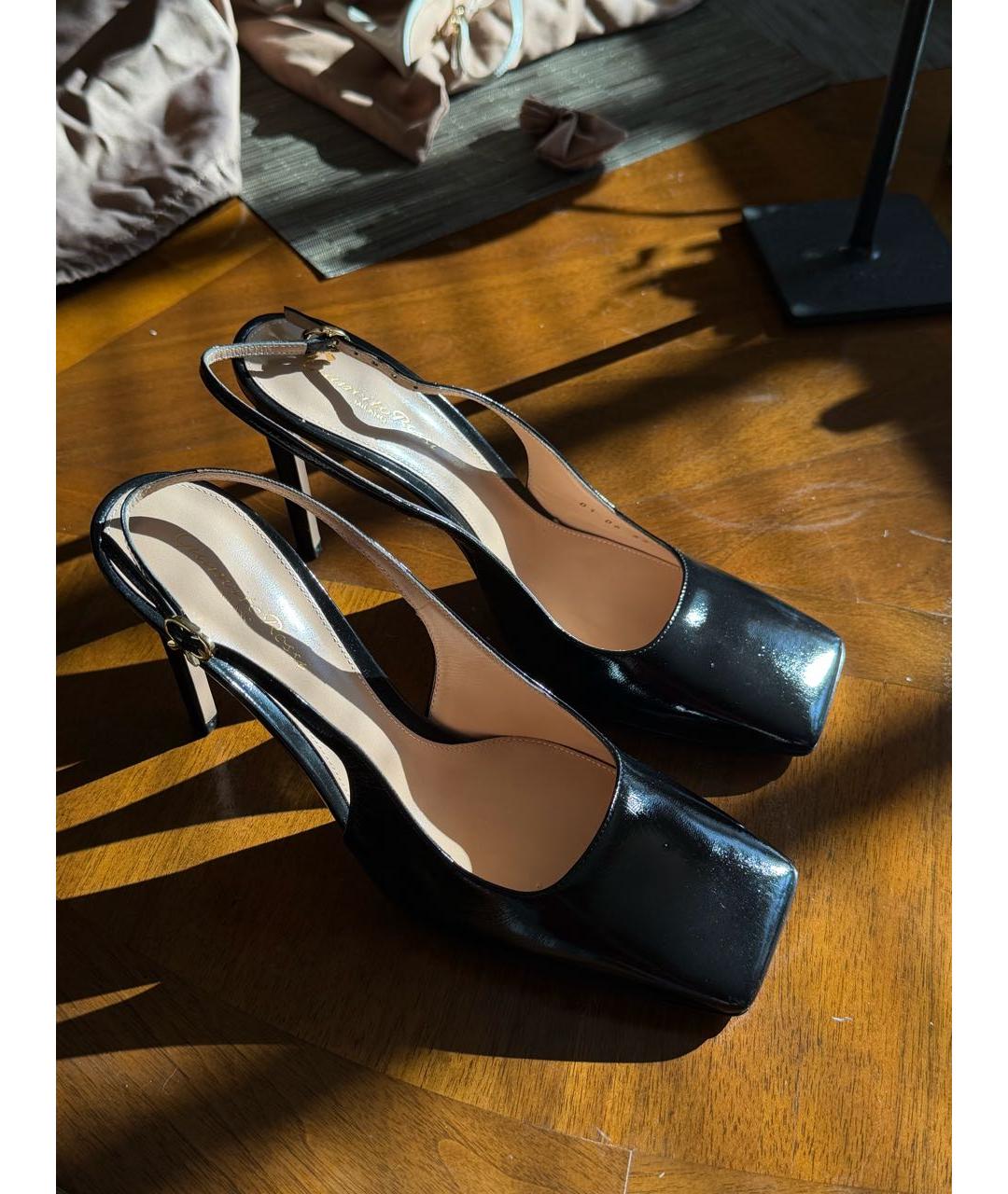 GIANVITO ROSSI Черные кожаные туфли, фото 2