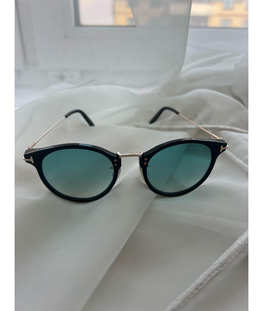TOM FORD Золотые металлические солнцезащитные очки, фото 5