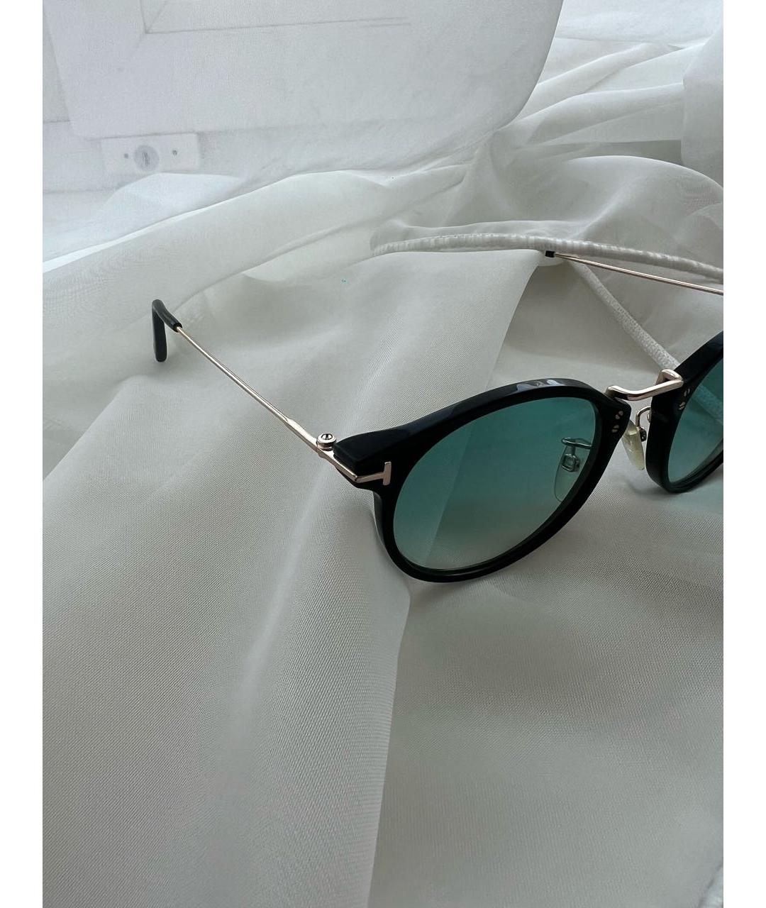 TOM FORD Золотые металлические солнцезащитные очки, фото 2