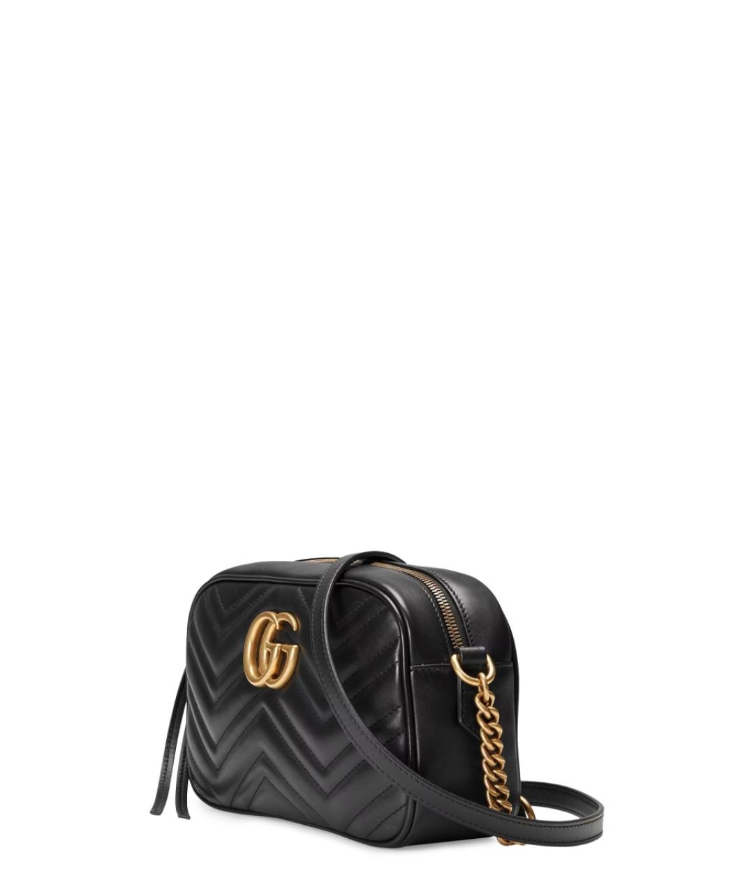 GUCCI Черная кожаная сумка через плечо, фото 3