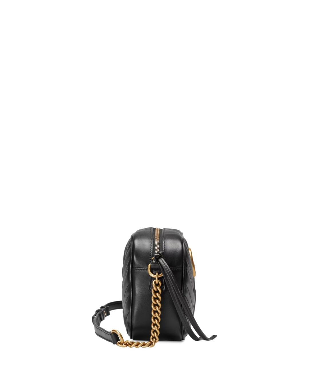GUCCI Черная кожаная сумка через плечо, фото 4