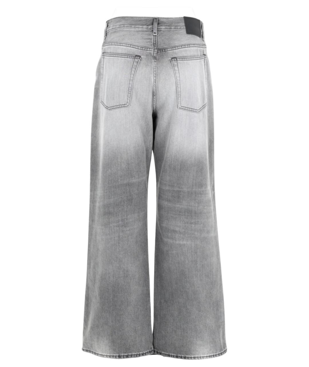 ACNE STUDIOS Серые хлопковые прямые джинсы, фото 2