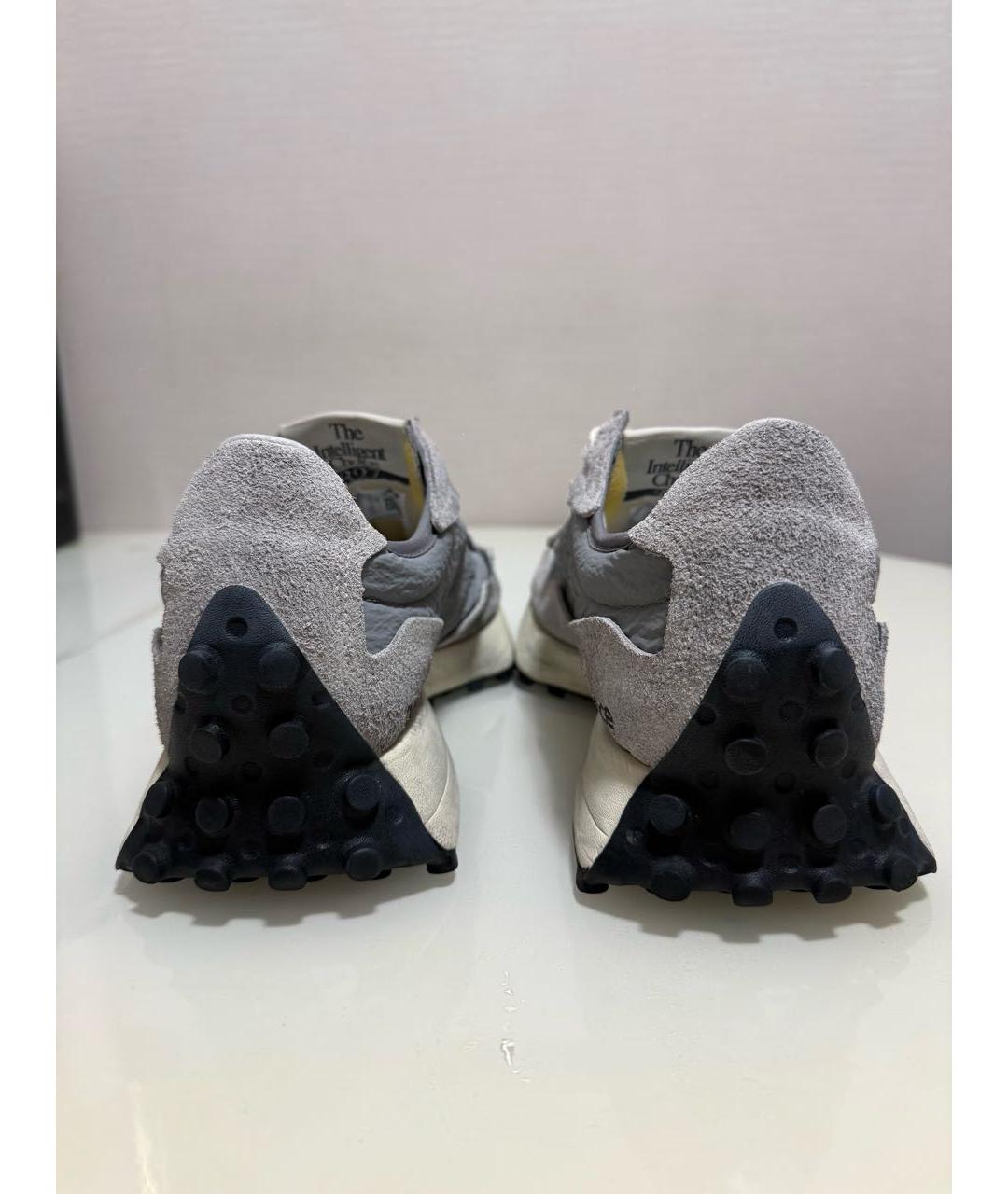 NEW BALANCE Серые кожаные высокие кроссовки / кеды, фото 4