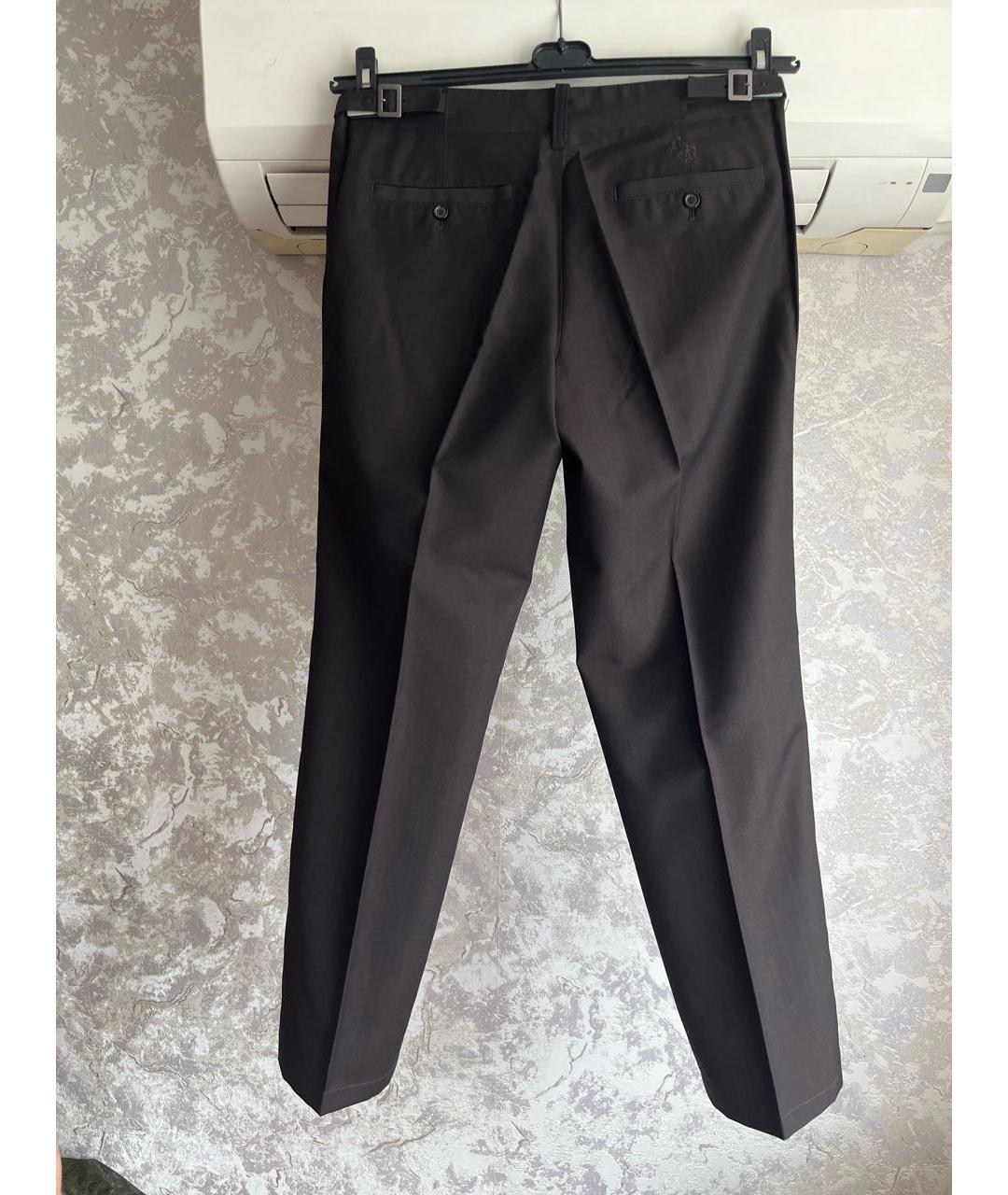 HUGO BOSS Коричневые шерстяные классические брюки, фото 2