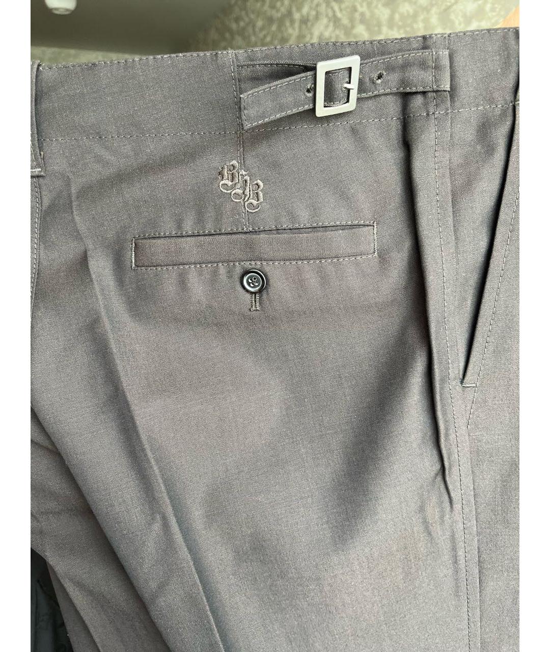 HUGO BOSS Коричневые шерстяные классические брюки, фото 4