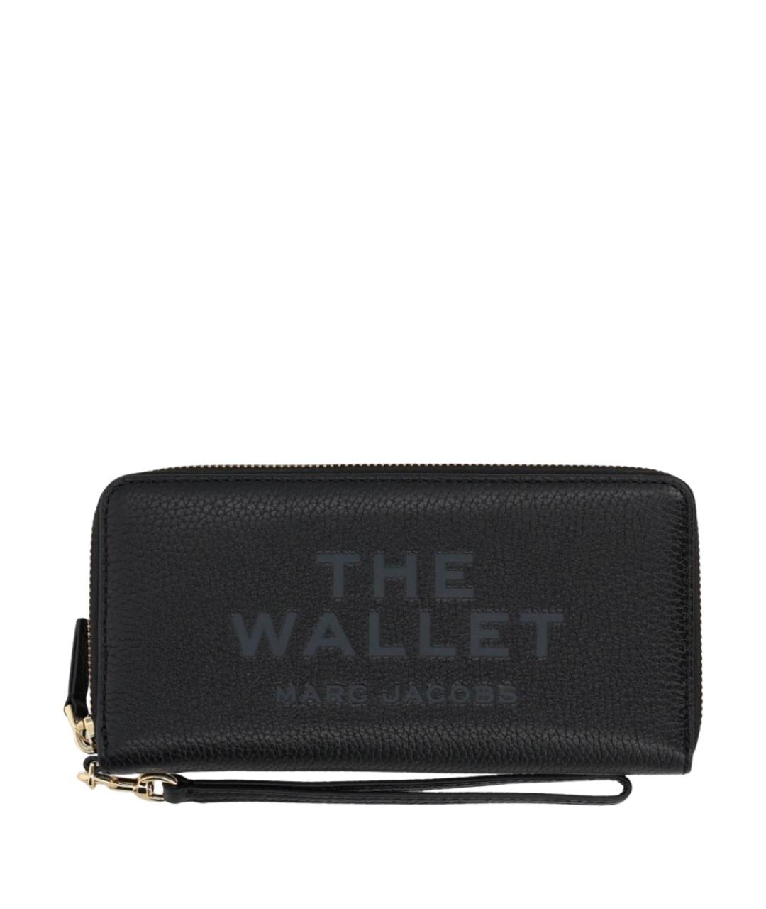 MARC JACOBS Черный кожаный кошелек, фото 1