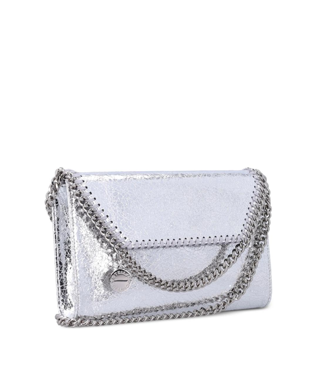 STELLA MCCARTNEY Серебряная сумка через плечо из искусственной кожи, фото 3