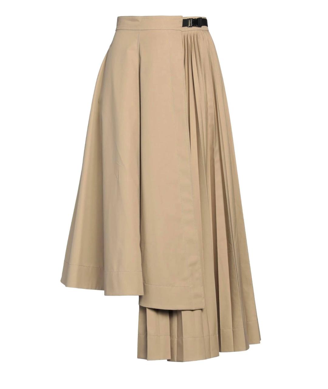 CHRISTIAN DIOR Хаки хлопковая юбка миди, фото 4