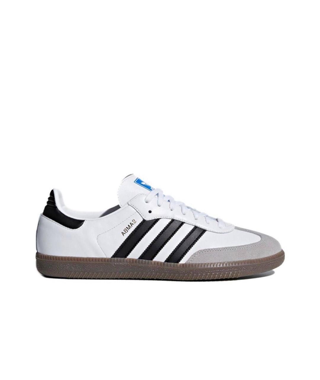 ADIDAS Белые кожаные низкие кроссовки / кеды, фото 5