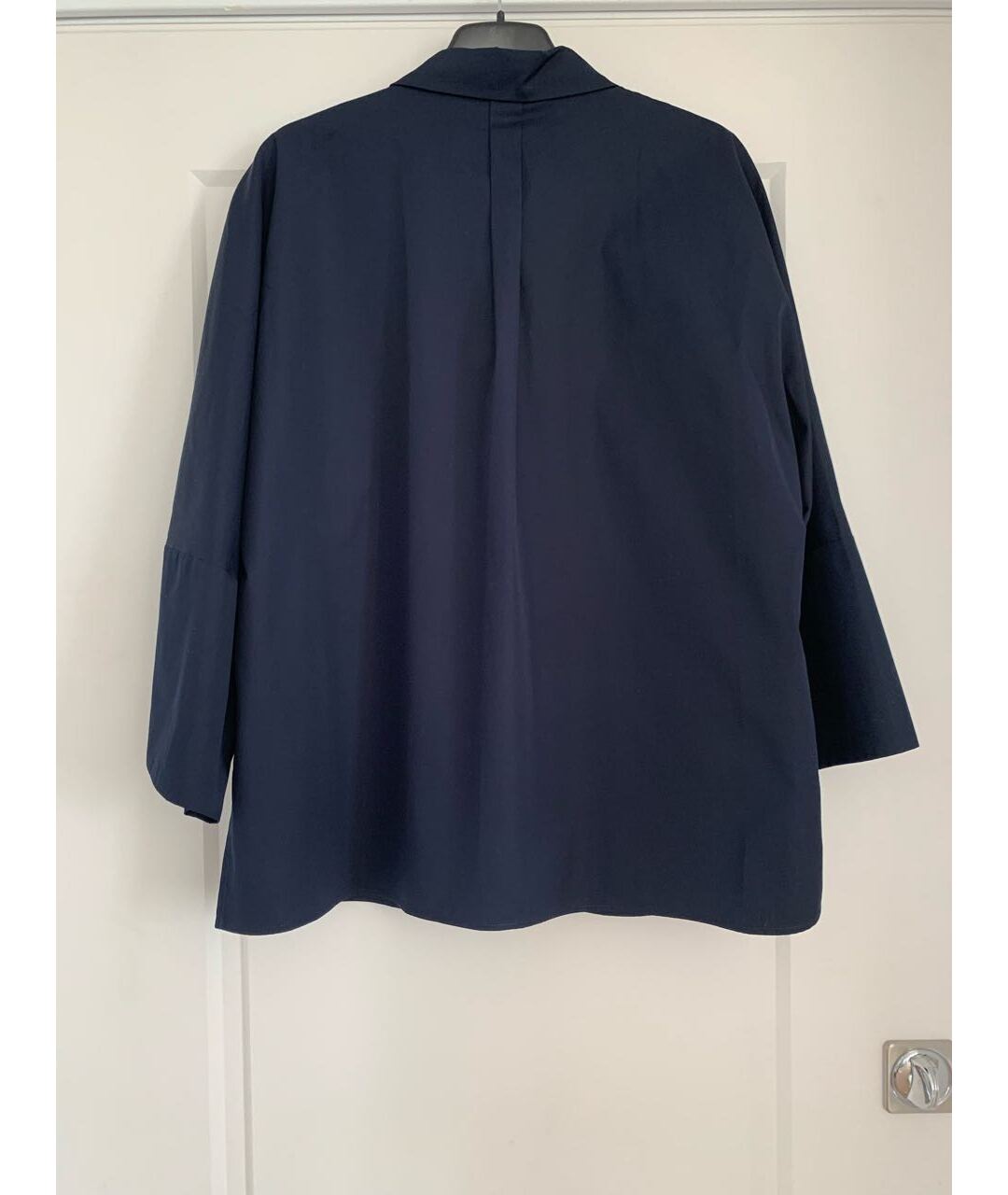 'S MAX MARA Темно-синяя хлопковая рубашка, фото 2