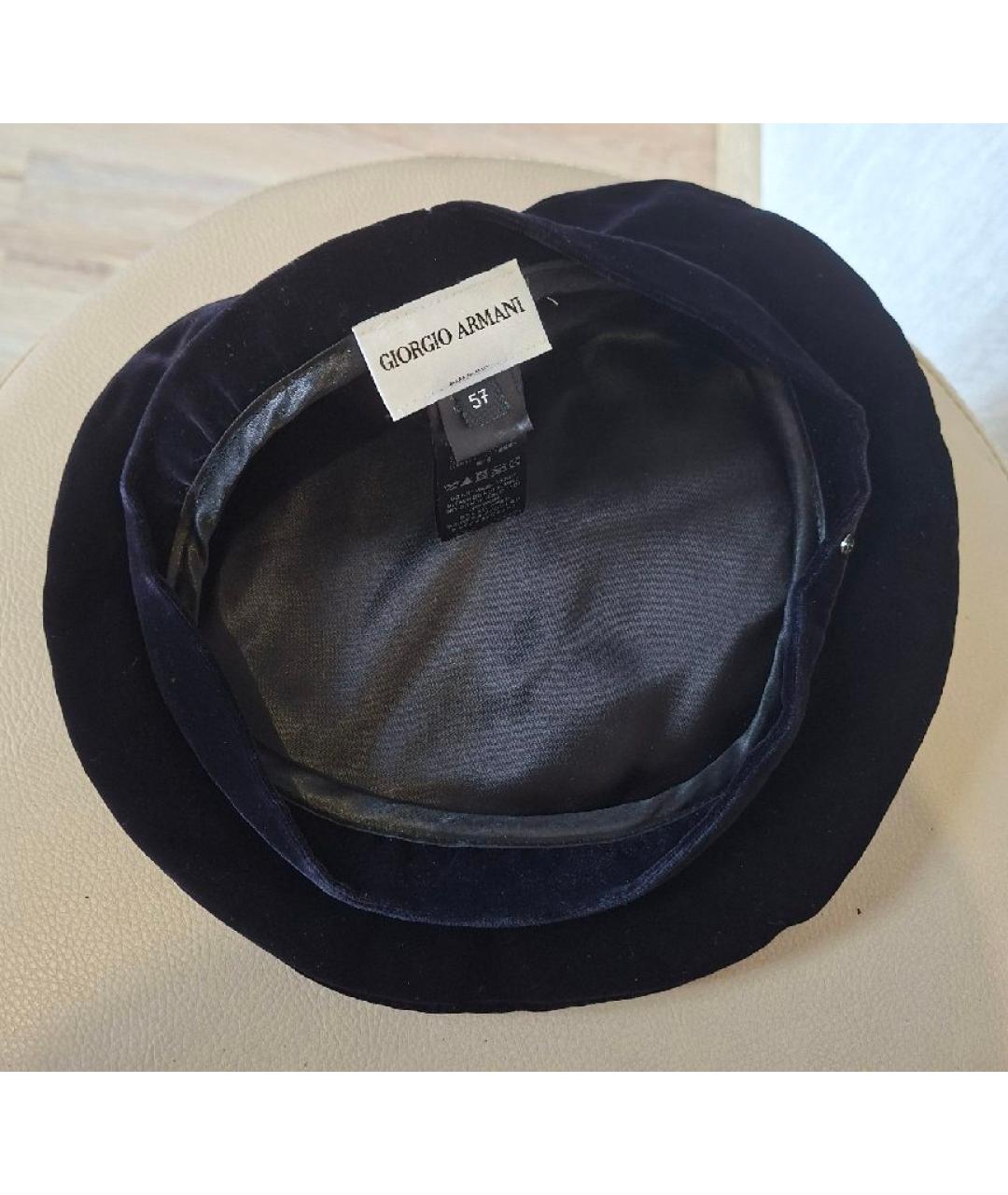 GIORGIO ARMANI Темно-синяя шляпа, фото 4