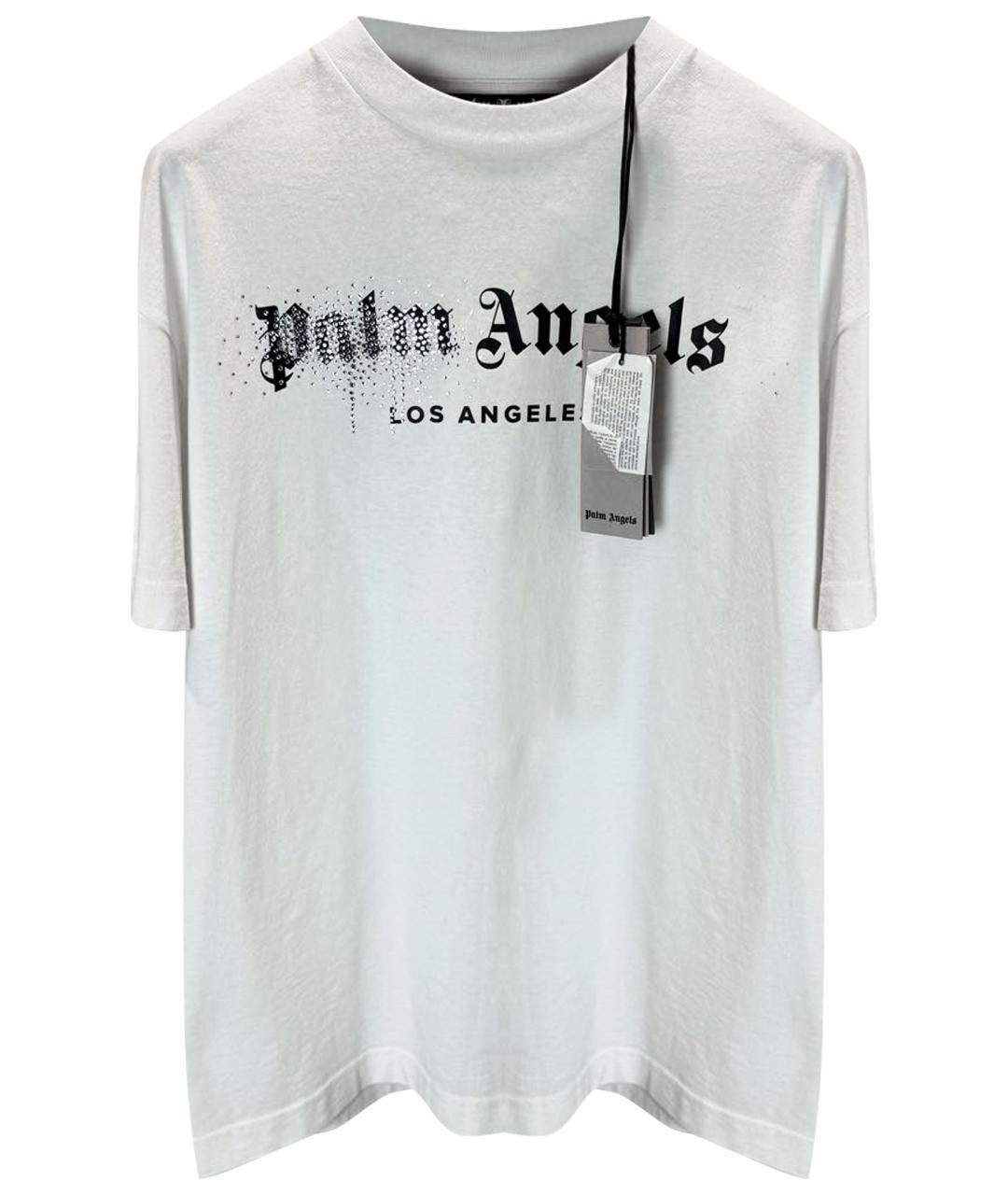 PALM ANGELS Белая хлопковая футболка, фото 1