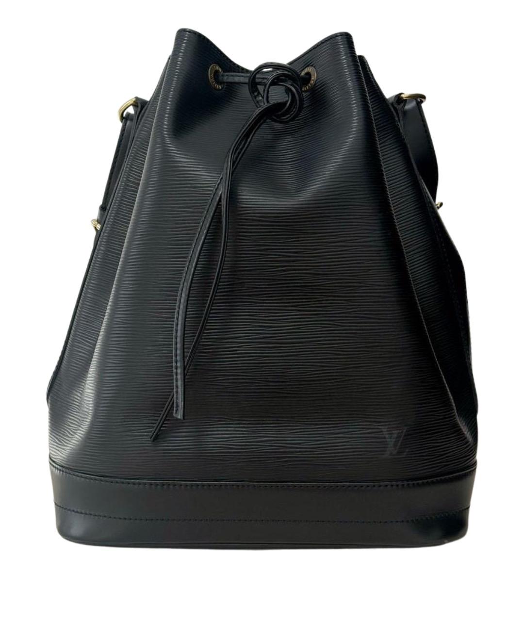LOUIS VUITTON Черная кожаная сумка через плечо, фото 1