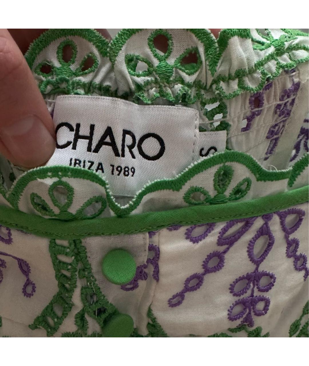 CHARO RUIZ Мульти хлопковое повседневное платье, фото 4