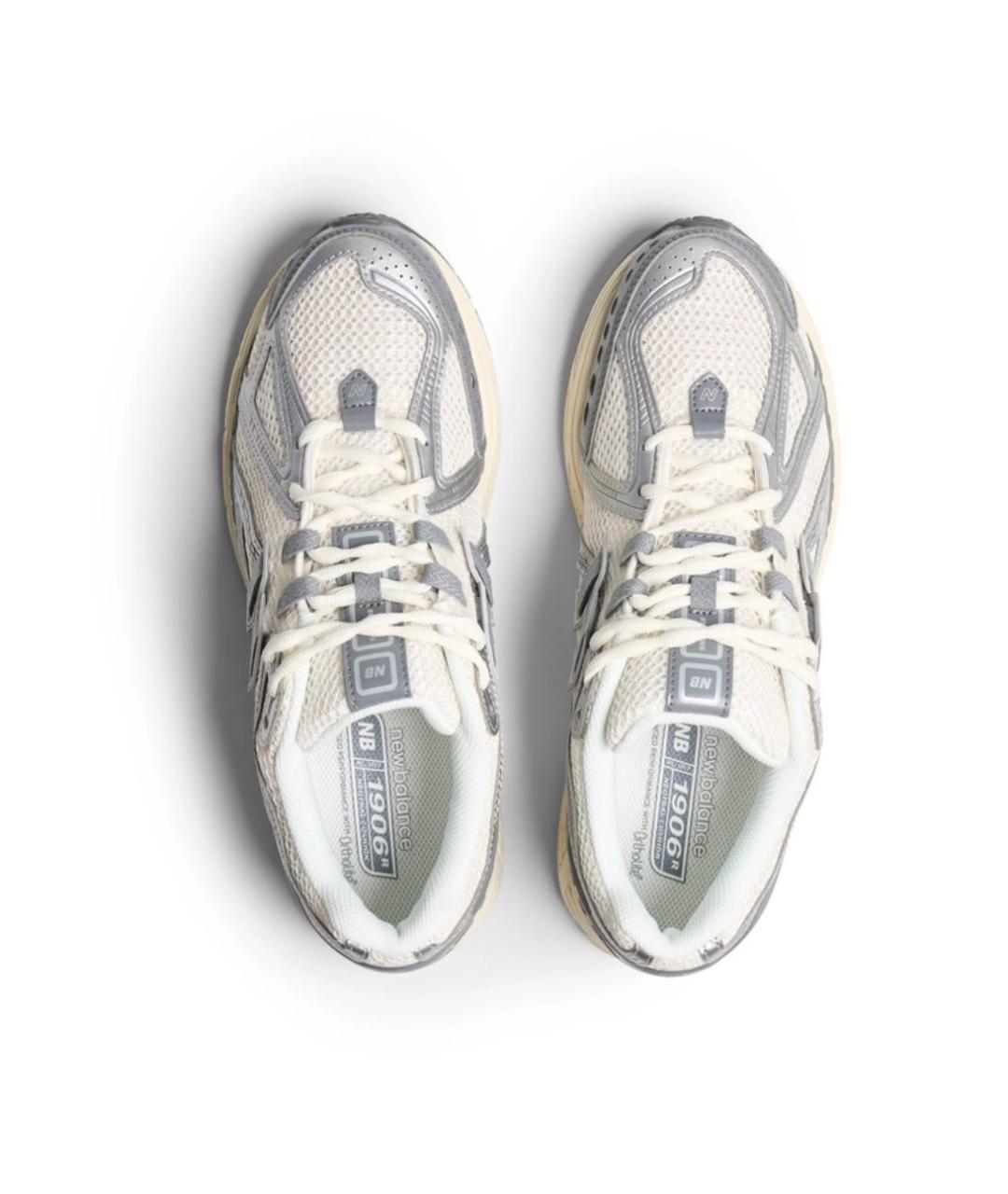NEW BALANCE Серебряные синтетические низкие кроссовки / кеды, фото 3