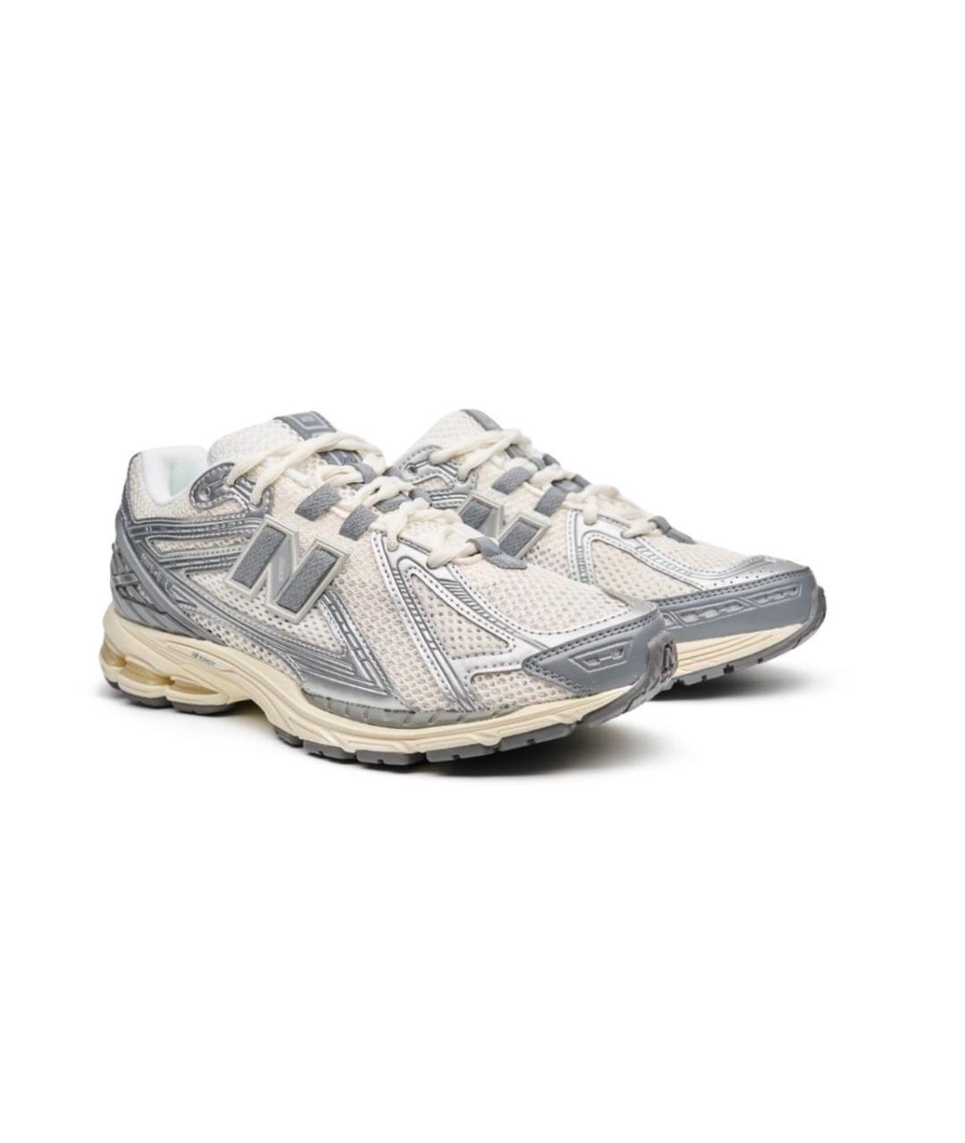 NEW BALANCE Серебряные синтетические низкие кроссовки / кеды, фото 2