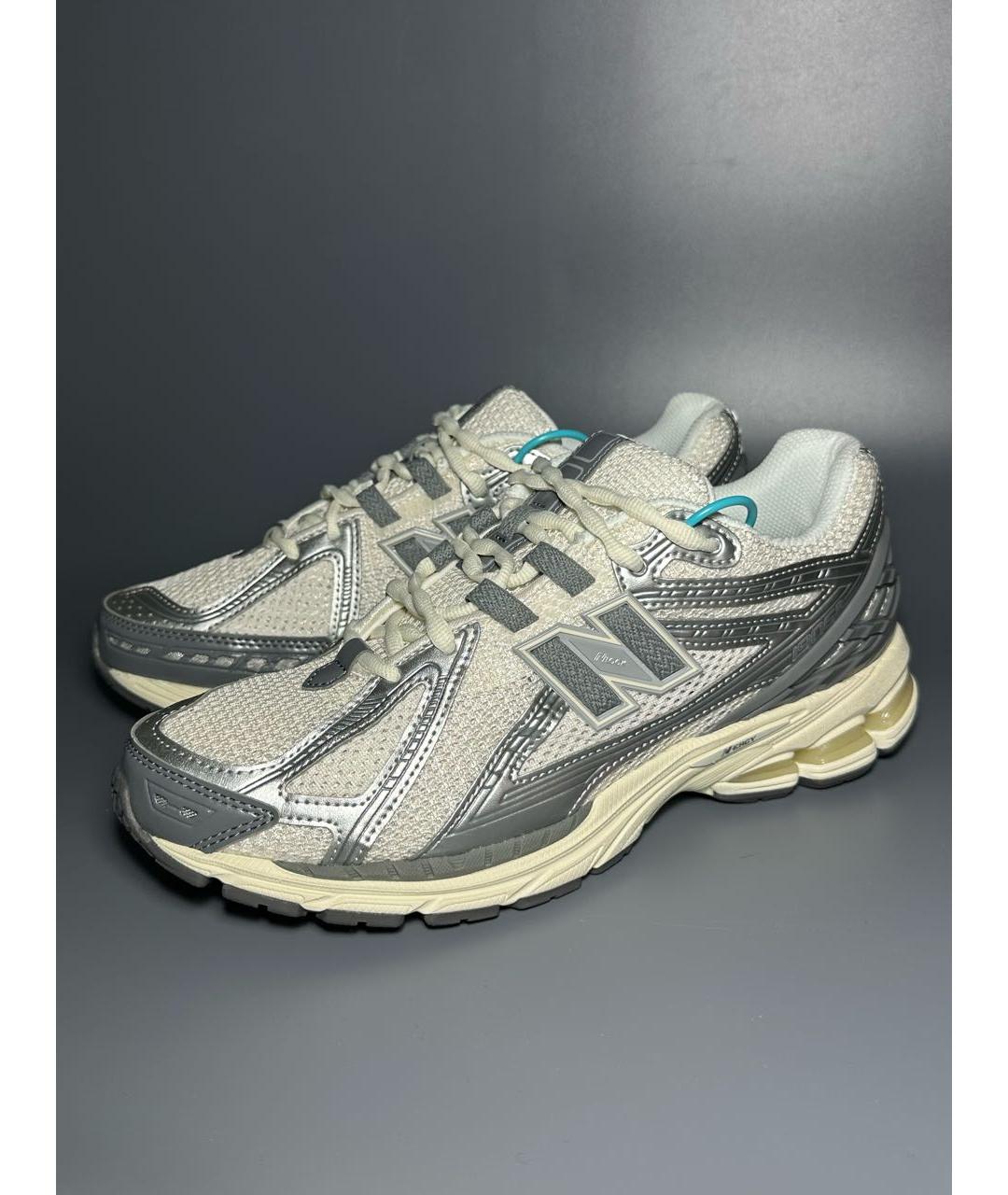 NEW BALANCE Серебряные синтетические низкие кроссовки / кеды, фото 5