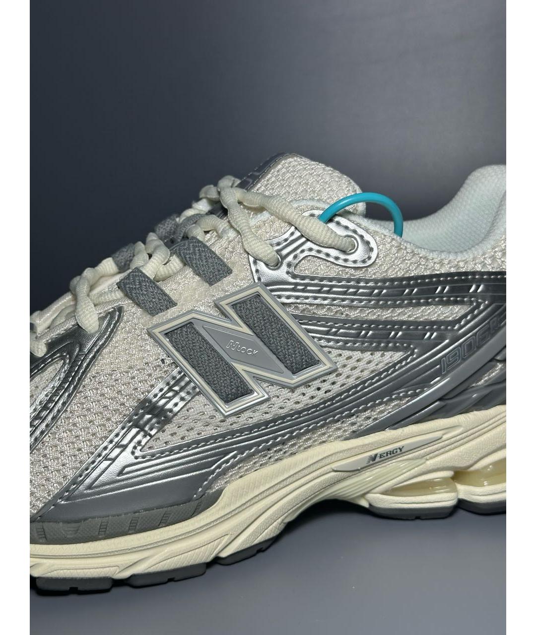 NEW BALANCE Серебряные синтетические низкие кроссовки / кеды, фото 7