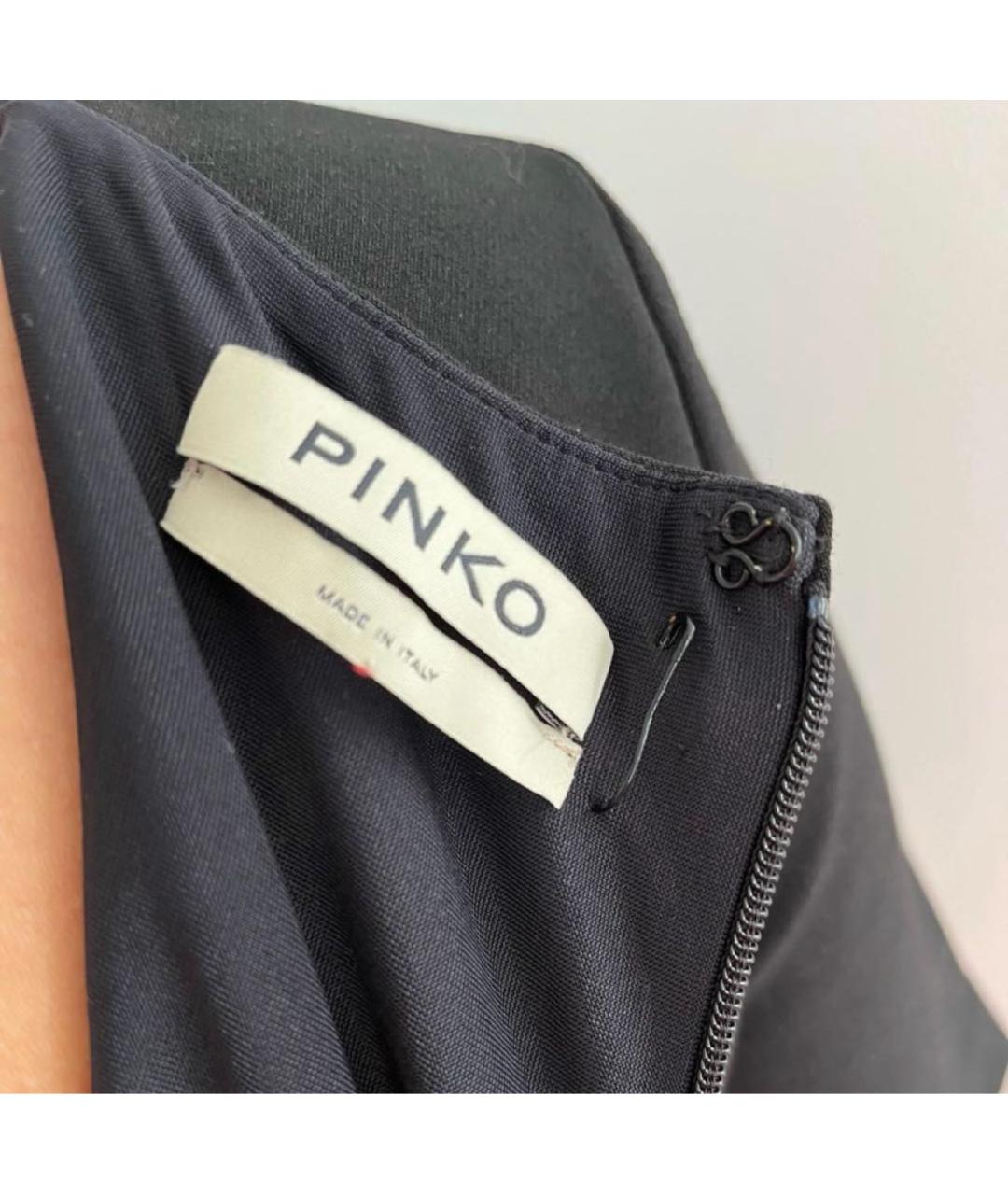 PINKO Черное коктейльное платье, фото 3