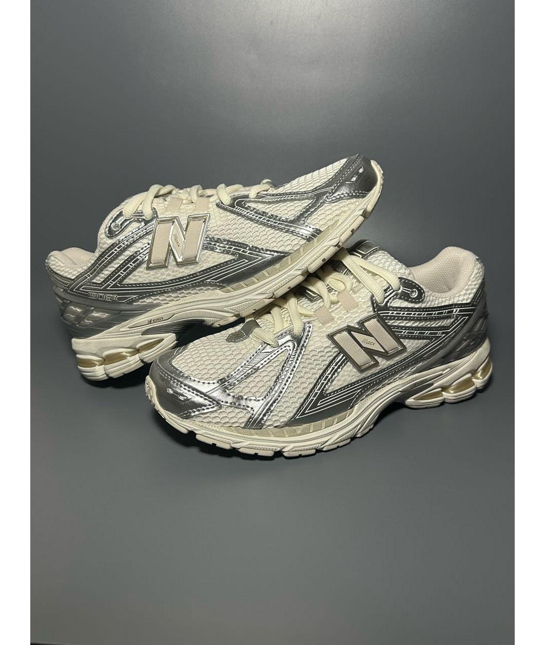 NEW BALANCE Бежевые синтетические низкие кроссовки / кеды, фото 6