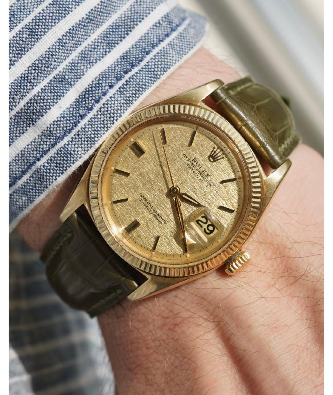 ROLEX Золотые часы из желтого золота, фото 9