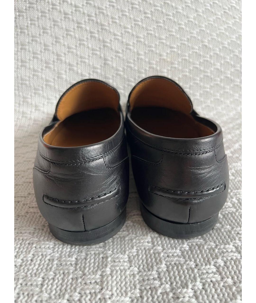 GUCCI Черные кожаные лоферы, фото 4