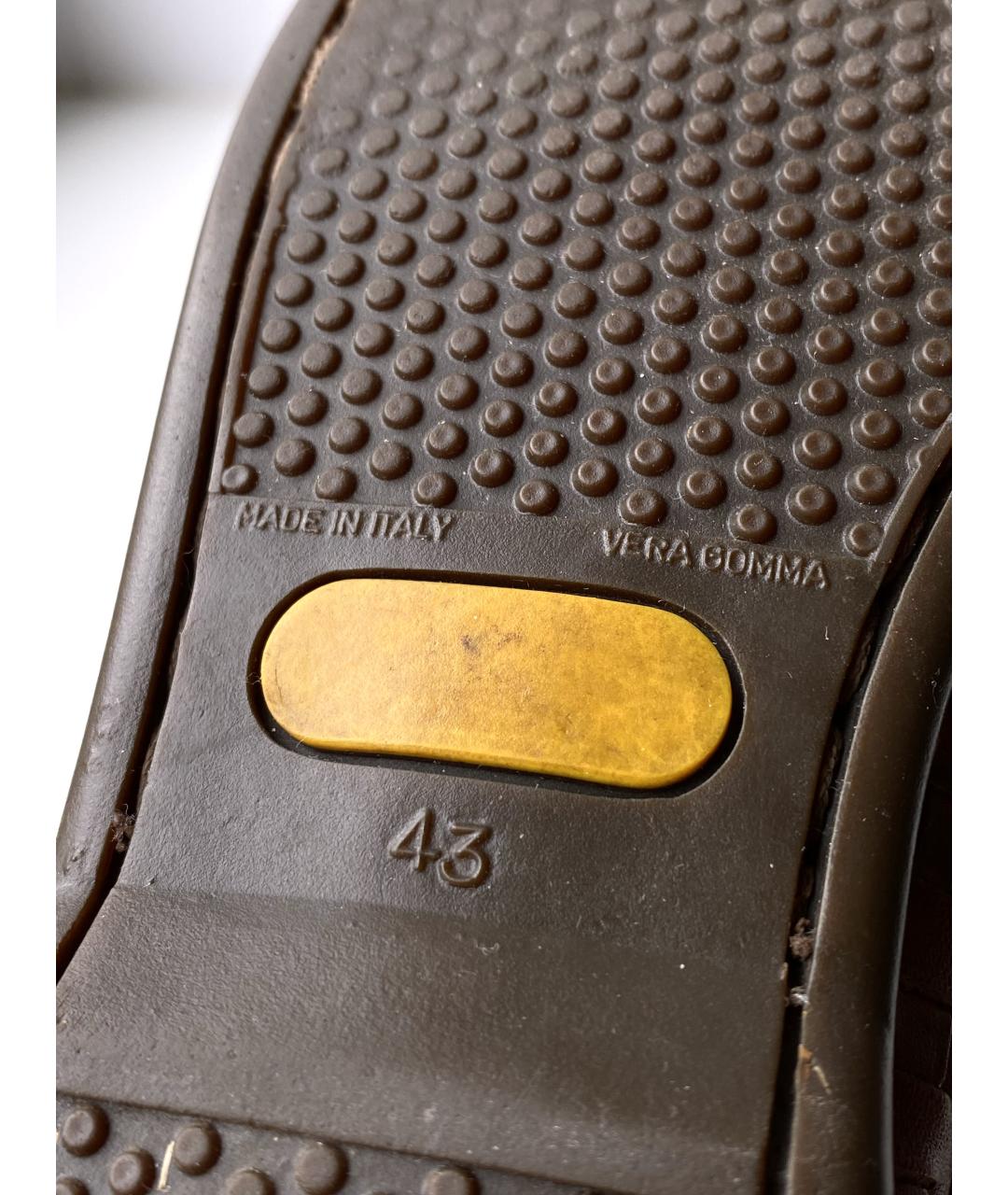 BALLY Коричневые кожаные лоферы, фото 8