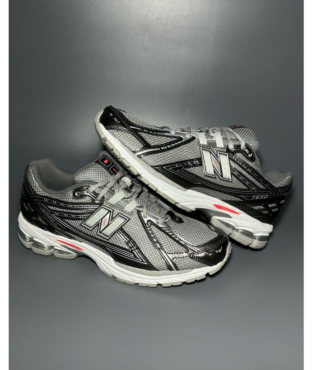 NEW BALANCE Антрацитовые синтетические низкие кроссовки / кеды, фото 6