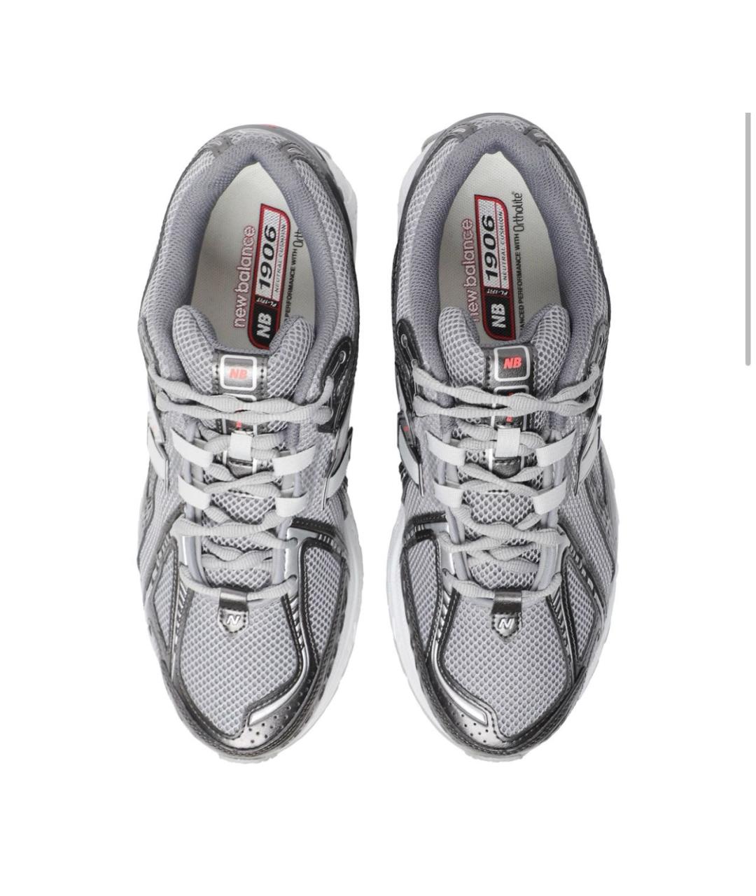 NEW BALANCE Антрацитовые синтетические низкие кроссовки / кеды, фото 3