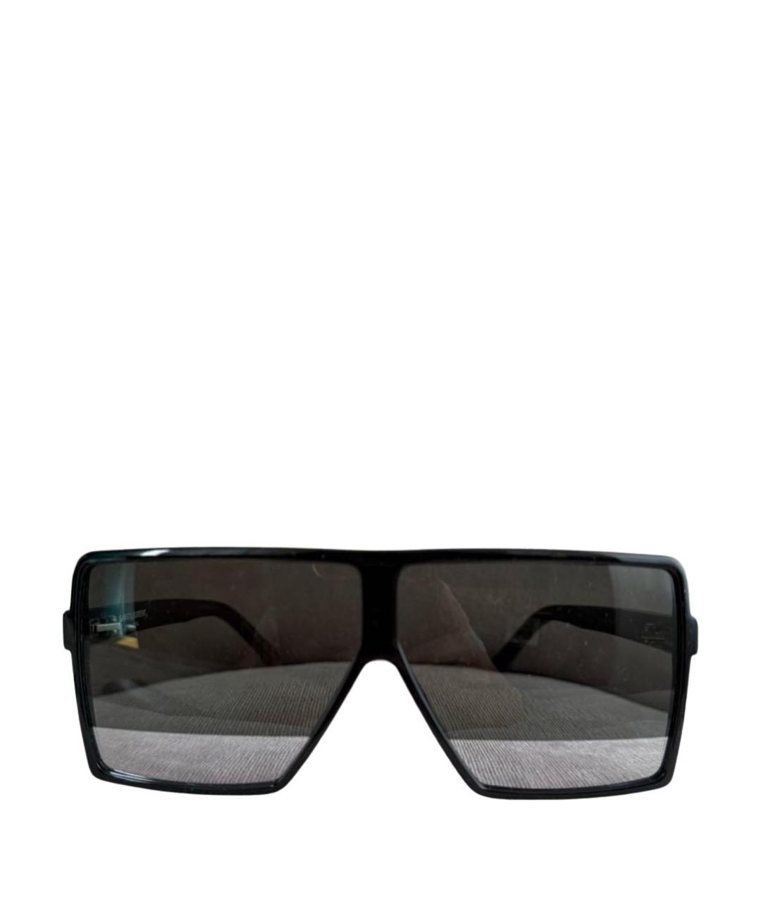 SAINT LAURENT Черные пластиковые солнцезащитные очки, фото 1