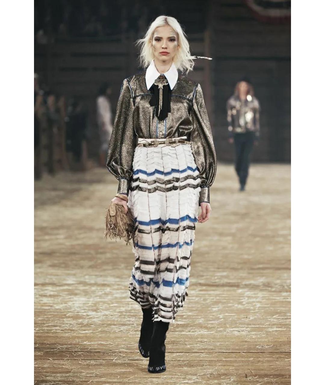 CHANEL Серебряная металлическая булавка / брошь, фото 6