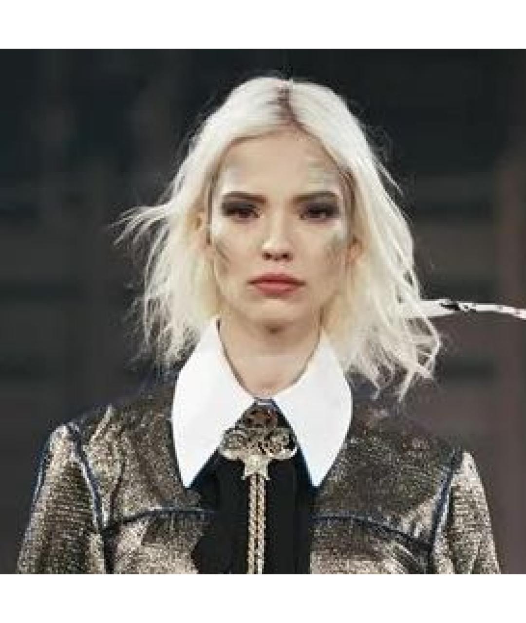CHANEL Серебряная металлическая булавка / брошь, фото 7
