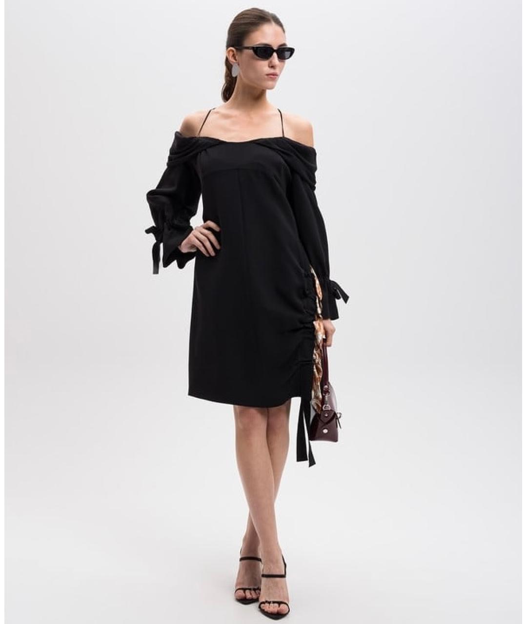 CHRISTIAN DIOR Черное шелковое платье, фото 2