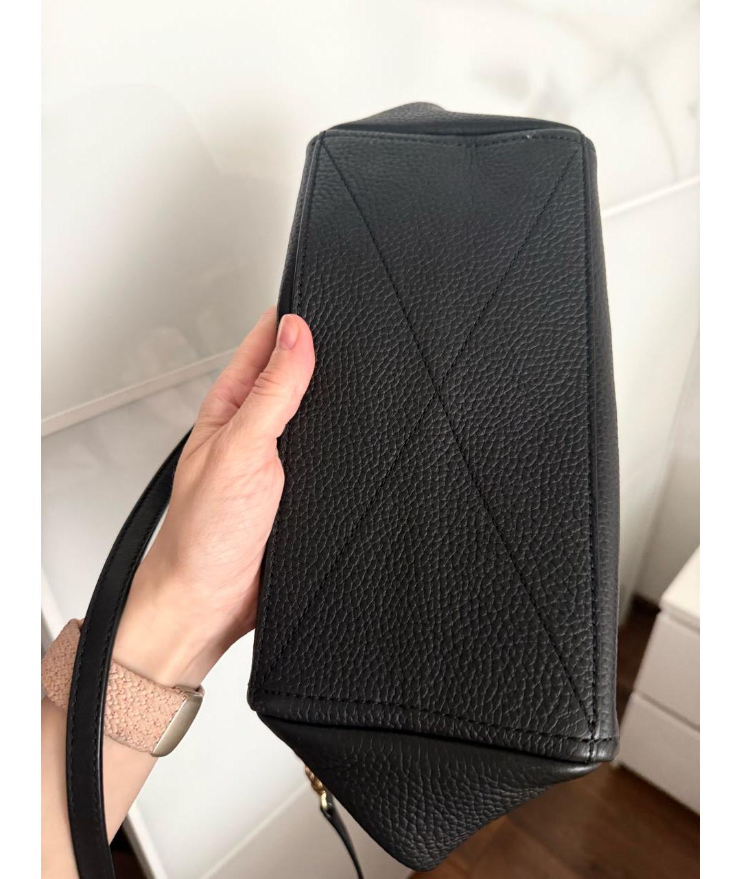 MARC JACOBS Черная кожаная сумка с короткими ручками, фото 8