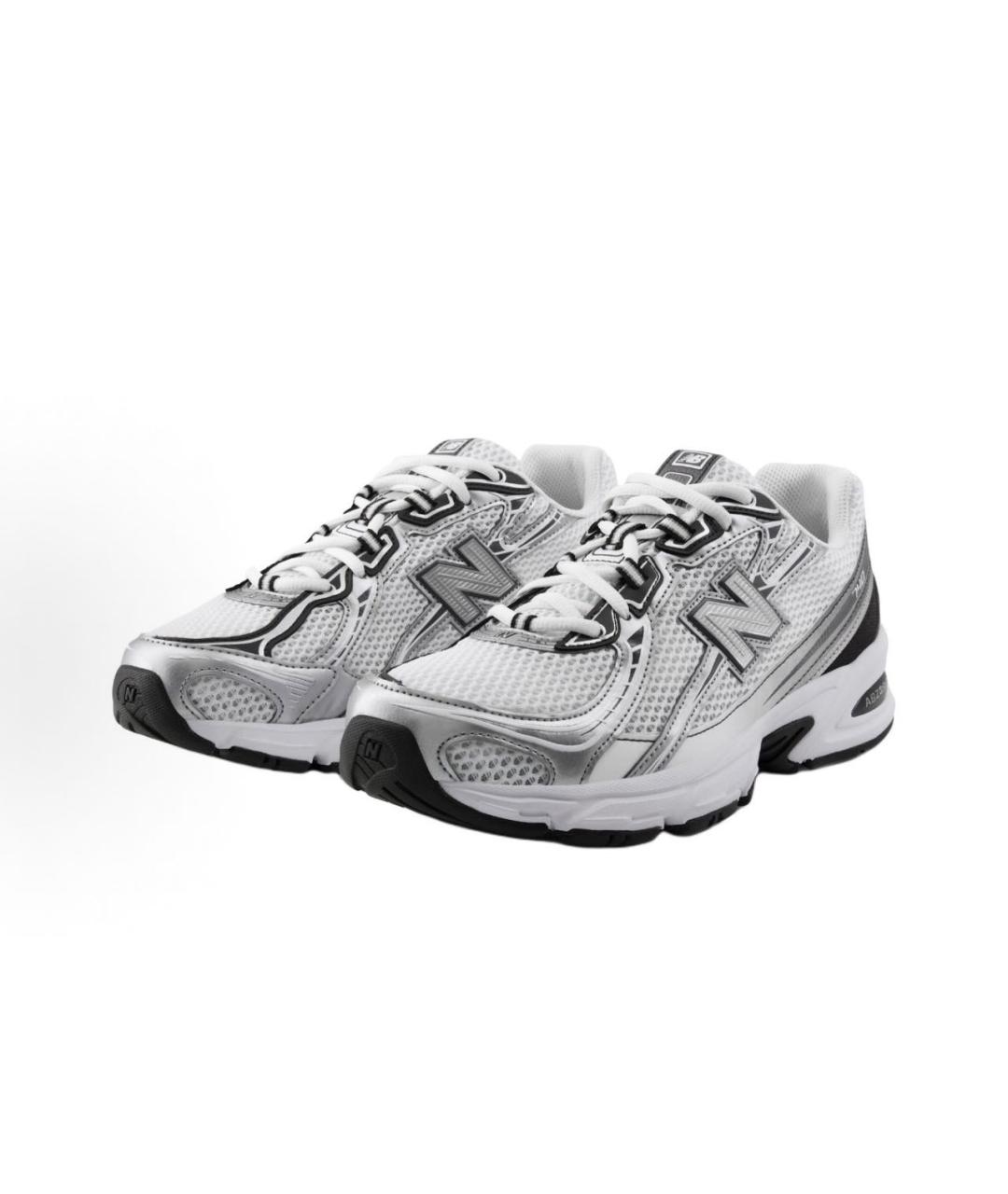 NEW BALANCE Белые текстильные низкие кроссовки / кеды, фото 2