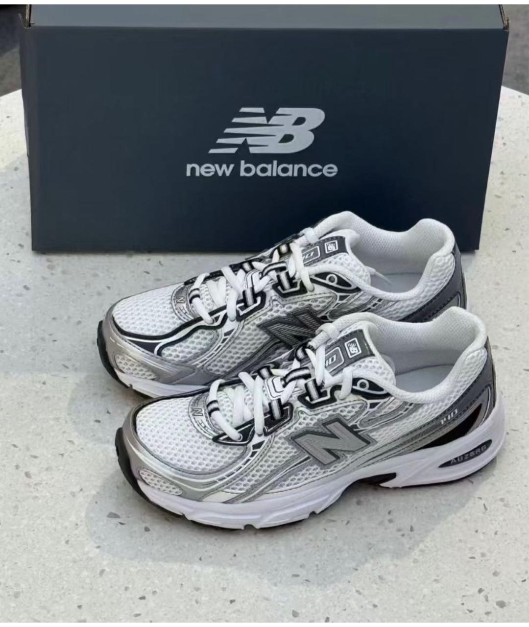 NEW BALANCE Белые текстильные низкие кроссовки / кеды, фото 5