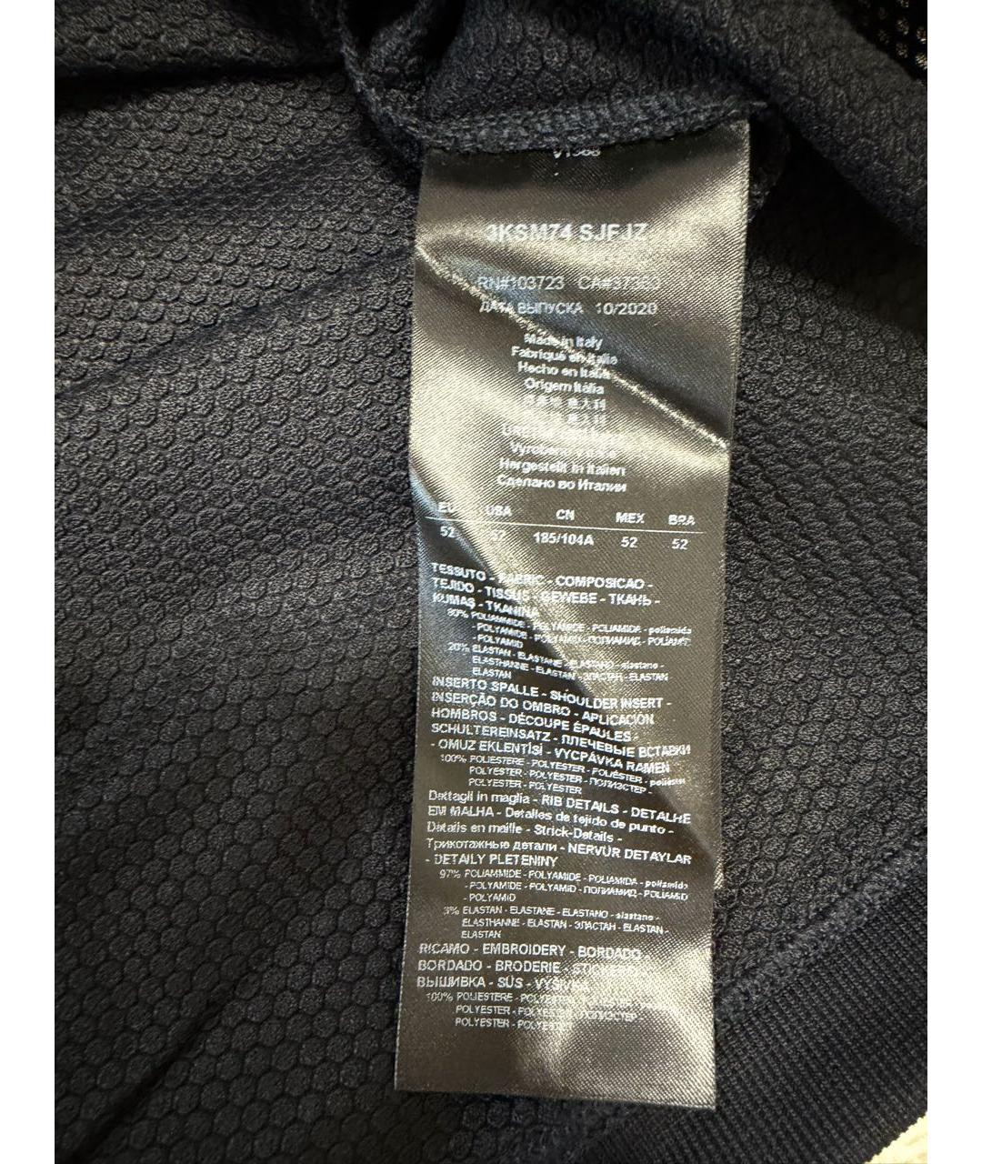 GIORGIO ARMANI Темно-синяя футболка, фото 4