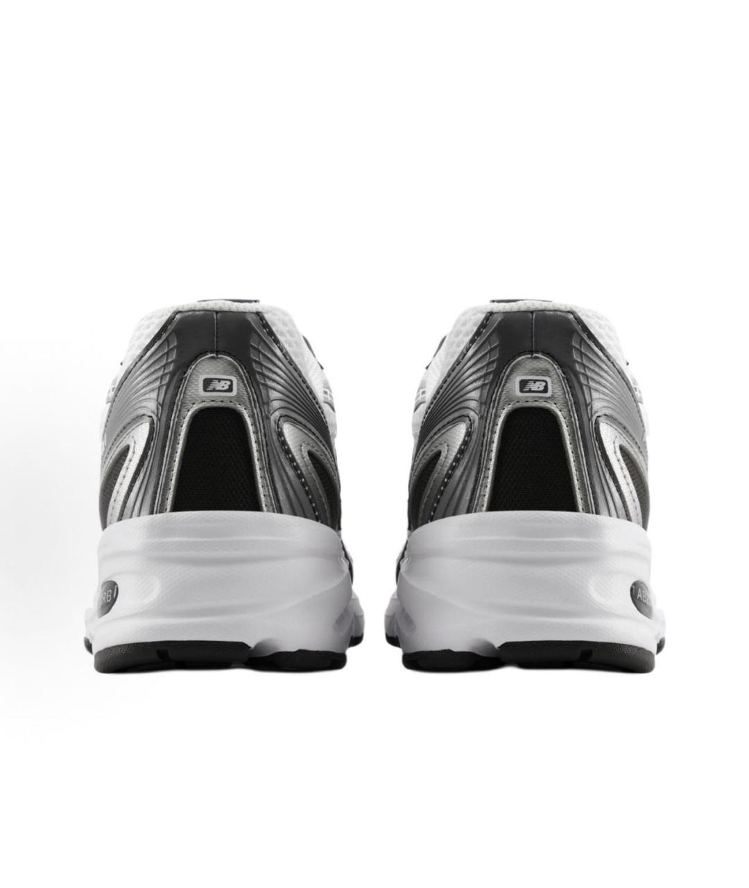 NEW BALANCE Серые текстильные низкие кроссовки / кеды, фото 4