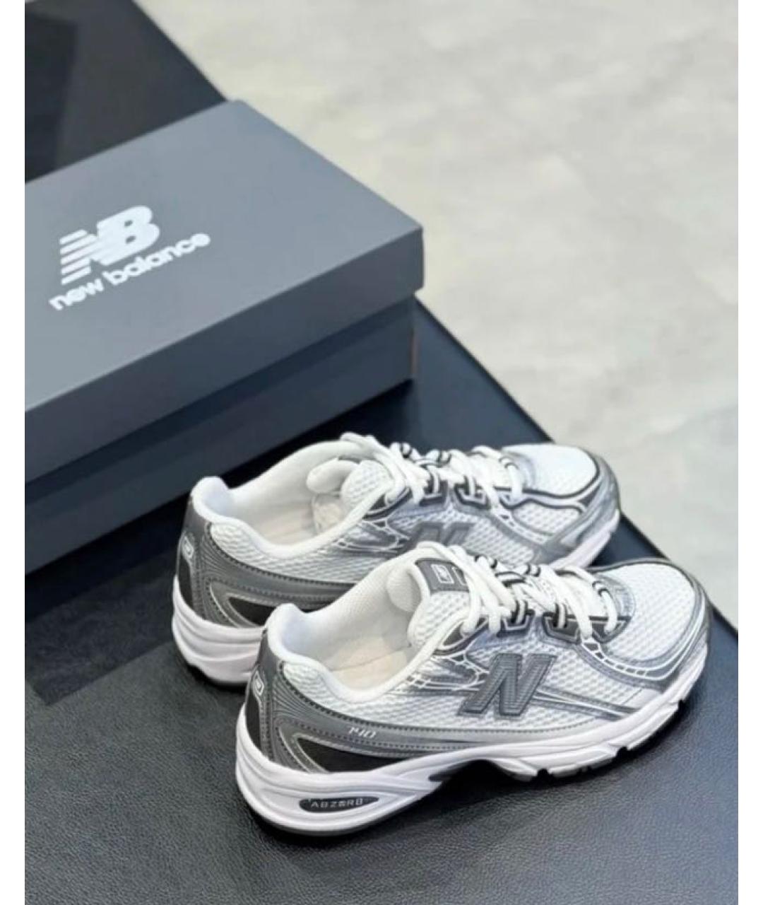 NEW BALANCE Серые текстильные низкие кроссовки / кеды, фото 5