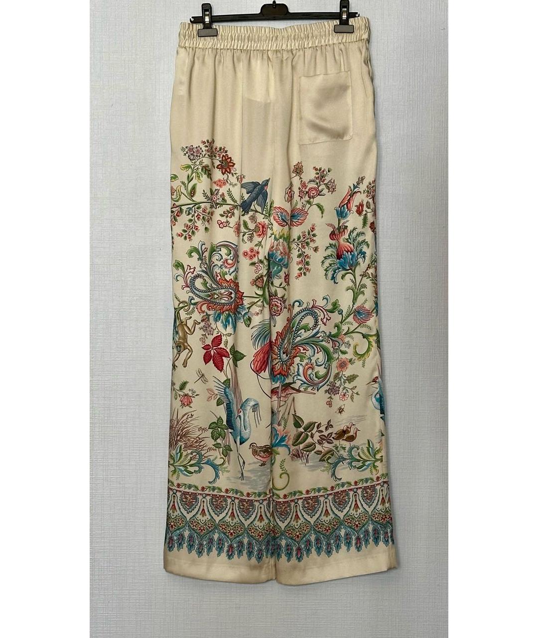ETRO Бежевые полиэстеровые брюки широкие, фото 2