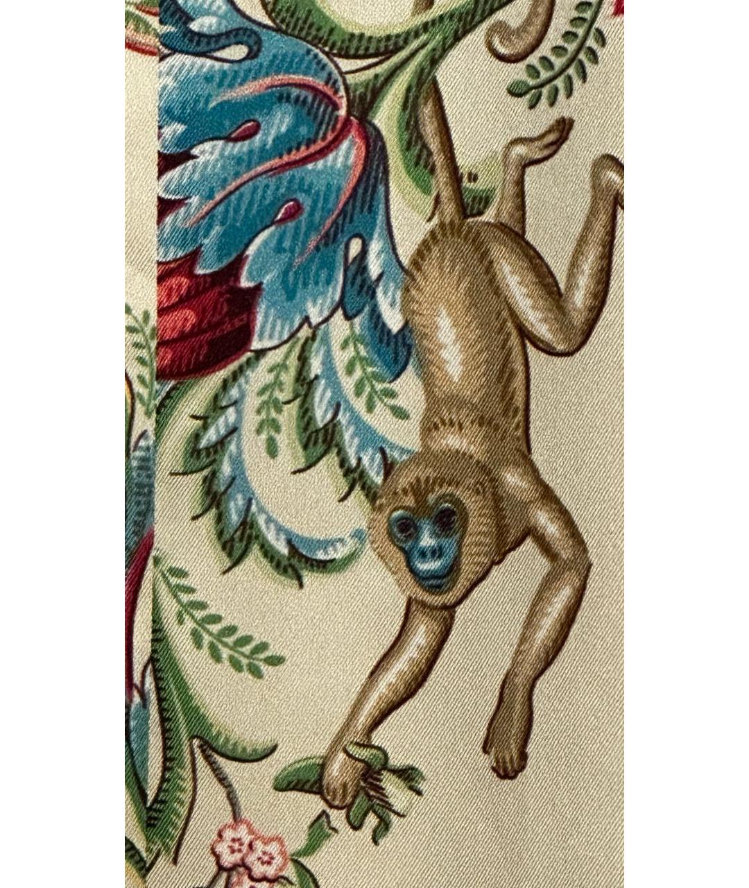 ETRO Бежевые полиэстеровые брюки широкие, фото 6