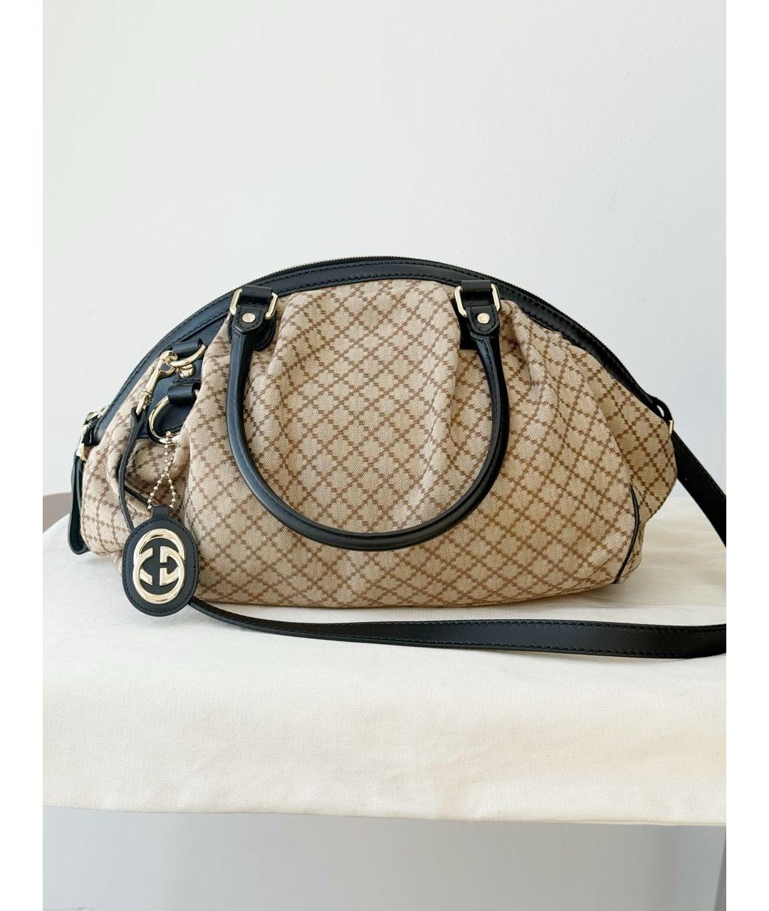 GUCCI Бежевая сумка с короткими ручками, фото 8